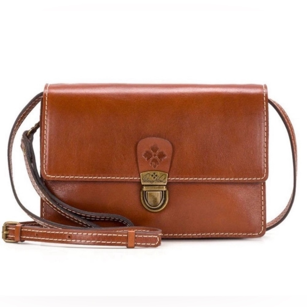 ⭐️Patricia Nash Lanza Leather Crossbody Bag in Tan⭐️